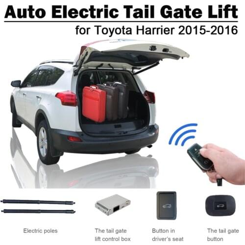 Smart Auto Electric Tail Gate Lift for Toyota Harrier 2015-2016 Remote Control Drive Seat Button Control Set Height Avoid Pinch