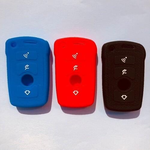 Smart Remote Car Key Shell Silicon Case Cover For BMW 1 3 5 6 7 Series X3 X4 X5 X7 E65 E66 E67 E68 730 740 750 Fob 3 Button