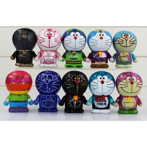 Janpan Anime Doraemon Action Figure Gadget Cat from the Future Kawaii Brinquedos Collectable Model Doll Toys 10Styles