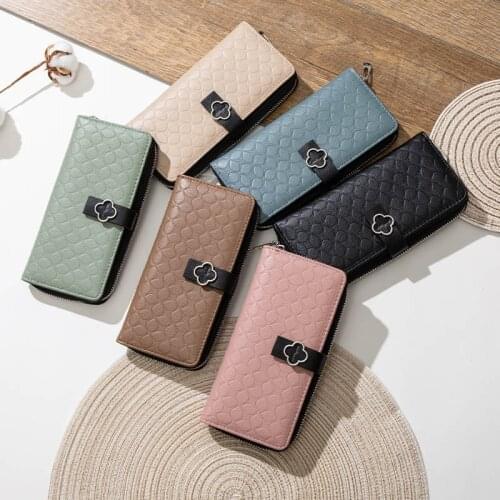 Women Long Wallet PU Leather Card Holder Zipper Coin Pocket Female High Capacity Carteras Purse Brand Vintage Wallets