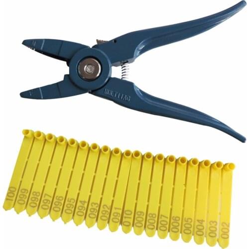 1Pcs Sheep Ear Tag Clamp Animal Identification Sheep Ear Mark Plier Ear Number Forceps