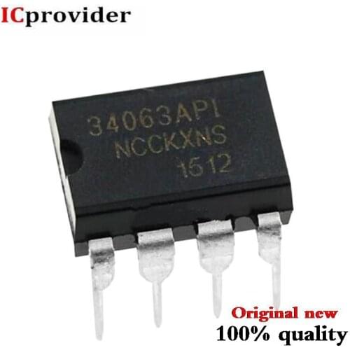 10PCS MC34063API DIP8 MC34063AP1 DIP MC34063 34063API New original