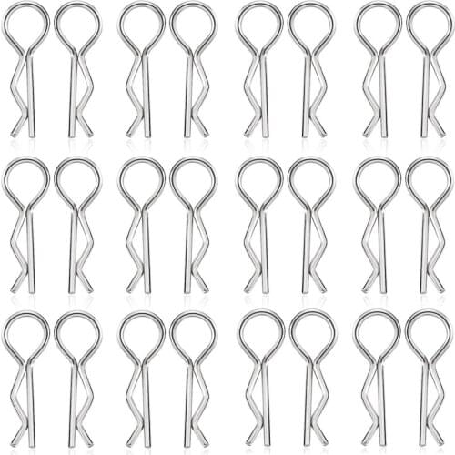 200Pcs Universal RC Body Clips R Clips RC Car Shell Pins for 1/10 RC Model Cars Trucks Buggy Shell