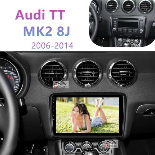 Gerllish android For Audi TT 2 MK2 8J 2006-2014 Car radio stereo multimedia video player navigation GPS without 2din 2 din dvd