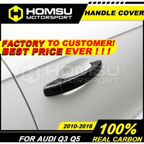 Real carbon fiber door handle cover for AU-DI Q3 Q5 2010-2016 carbon fiber Handle cover For AU-DI Q3 Q5 2010-2016