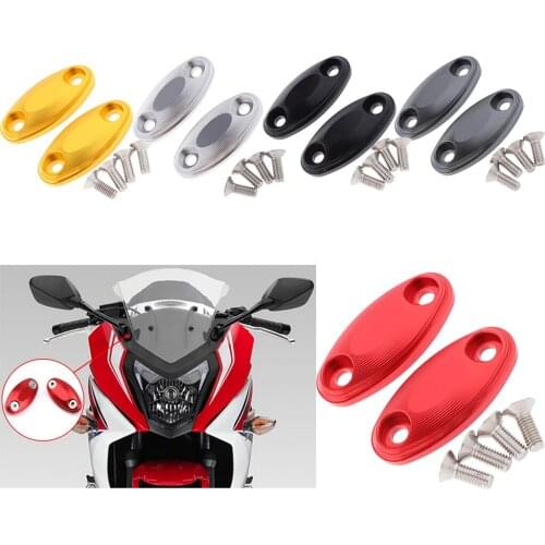 CNC Alloy Rear Mirror Hole Cap Cover for Honda CBR650F 2014-2018