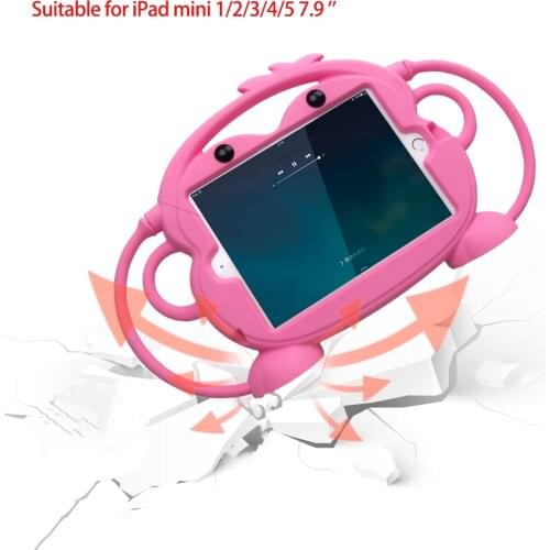 Kids Shockproof Tablet Case For Apple iPad mini 1 2 3 4 5 Cases Kickstand Silicone Case iPad 2 3 4 ipad2 ipad3 ipad4 Fundas Euti