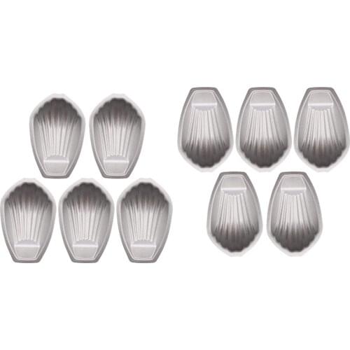 Baking Mold 10Pcs Shell-Shaped Cake Pan Non-Stick Diy Madeleine Cake Mold Kitchen Baking Pan Tool