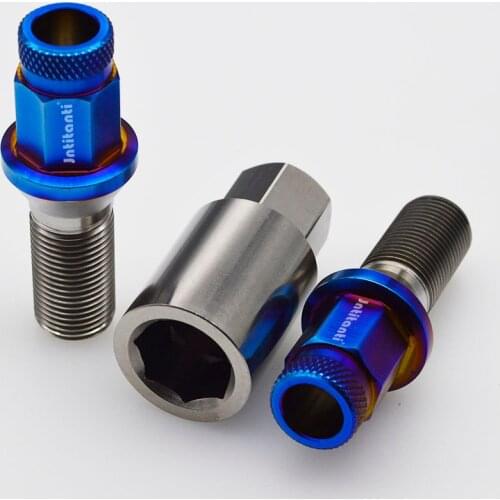 Cone seat M14*1.5*28 anti-theft Gr5 titanium wheel bolt