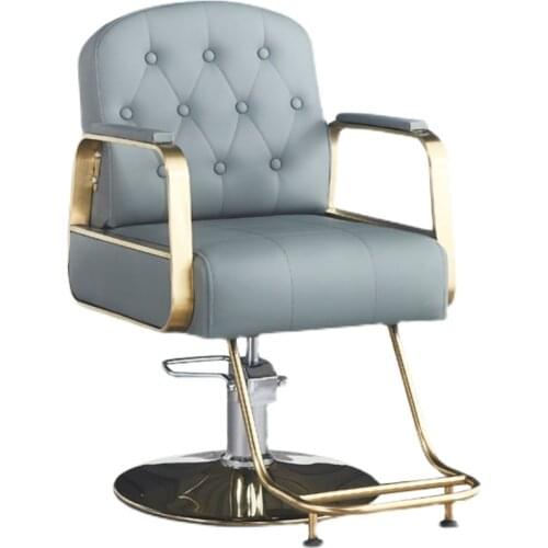 Hair Cutting Chair for Hair Salon Hairdressing Chair Adjustable Rotating Barber Chair Modern Salon Hot Dyeing Net Red Chair