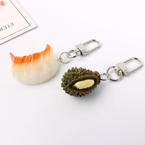 2019 Hot Simulation food Key chain Key ring for Phone Apple Airpods Case Charms fitting Car Keychain Accessories DIY Jewelry