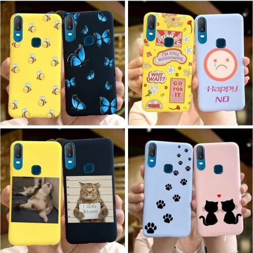 Lovely Cartoon Case For Vivo Y11 Phone Cover Silicone Soft Back Cover Bumper For Vivo Y11 2019 Y 11 1906 1906_20 Coque Funda