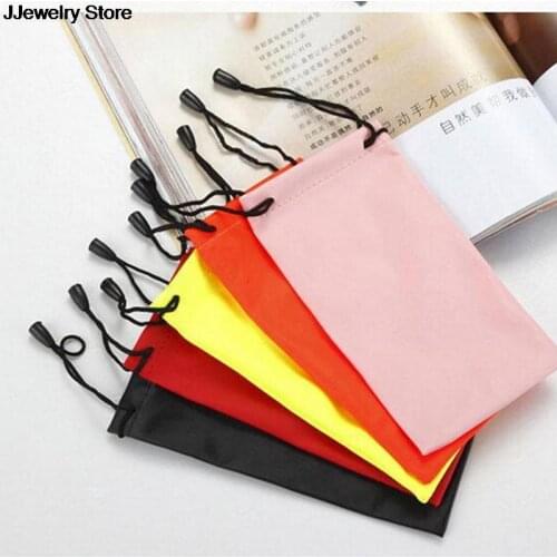 5pcs/lot Multicolor Glasses Pouch Glasses Cloth Bags Waterproof Sunglasses Pouch Bags