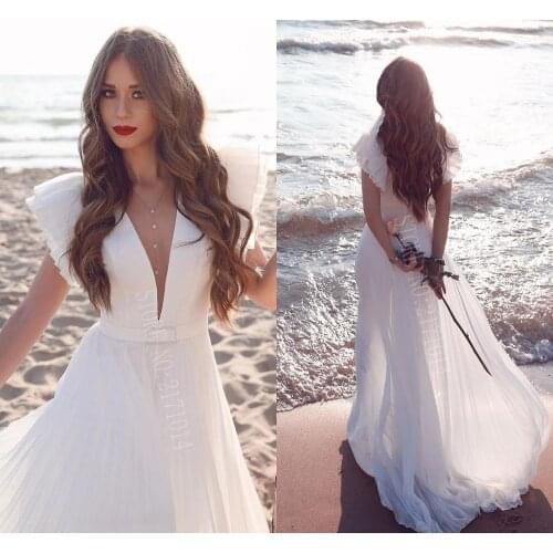 Mrs win Chiffon Wedding Dresses