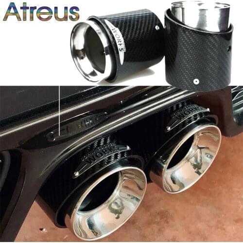 Carbon Fiber Car Exhaust Pipe Muffler Tip For Mini Cooper F54 F55 F56 F57 R60 R61 F60 R55 R56 R57 R58 R59 S JCW Accessories