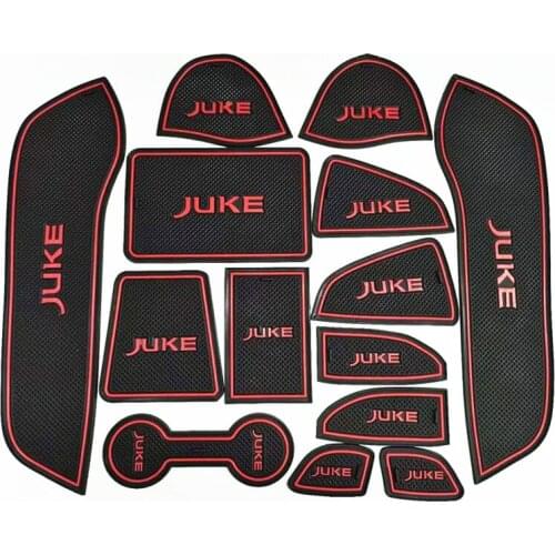 Non-slip Interior door gate slot pad cup mat anti slip pad for NISSAN juke 2020 2021,14pcs/lot,auto accessories