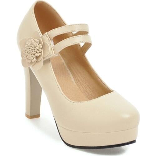 The spring of 2018 the new ultra high with round head thick with waterproof 48 single shoe size code 33-1838