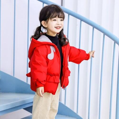 Girls Coat Thick Warm Girl Coat Outerwear Ruffles Kids Coats Casual Style Kids Winter Clothes Girl