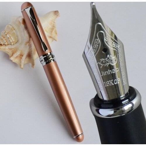 FOUNTAIN PEN JINHAO X750 COPPER 18KGP 0.7mm BROAD NIB LUXURY OFFICE GIFT SILVER BLACK BLUE PINK 15 OCLORS SELECTIVE JINHAO 750