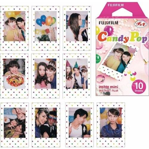 Genuine Fujifilm Instax Film Candy Pop 10 Sheets For Fuji Mini 8 70 25 50s 90 Camera Share SP-1 SP-2