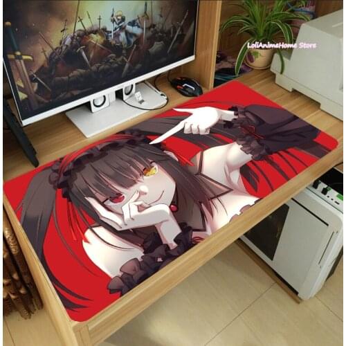Hot Anime Tokisaki Kurumi Nightmare Cosplay Quadratic Element Mouse Pad Laptop Mice Mat Tabletop Keyboard Mat Anti-Slip Playmat