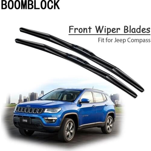 BOOMBLOCK 2PCS High Quality Front Windshield Wiper Blades For Jeep Compass MK49 2017 2016-2006 Accessories