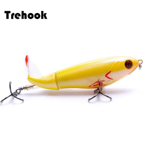 TREHOOK 10cm 16g Wobbler Popper Fishing Lures Artificial Wobblers Topwater Floating Popper For Fishing Tackle Lure Crankbait