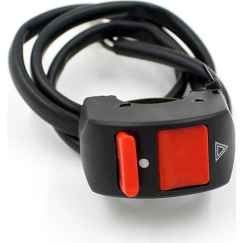 Universal Handlebar Motorcycle Accident Hazard Light Switch On/Off Button Light Switch 12V DC for Motorcycles High Quality