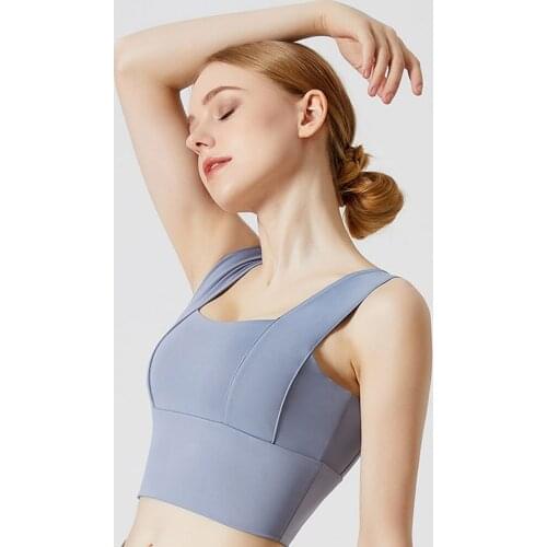 Women Bras For Yoga Fitness Bras Back Yoga Wear Active Gym Tops Padded Underwear Solid Sports Bra Vest Workout Running Top