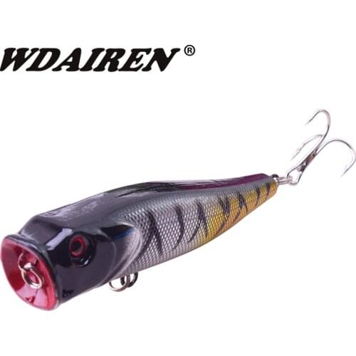 1Pcs Fishing Lures Popper Topwater Floating baits 8.5cm 14g bass sea pesca crank Lure swim bait Wobblers fishing tackle FA-264