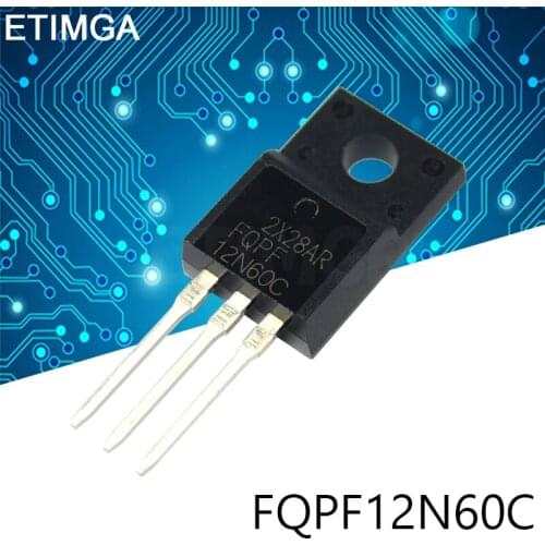 10PCS/LOT FQPF12N60C TO-220F 12N60C 12N60 TO220 FQPF12N60 TO-220 new MOS FET transistor