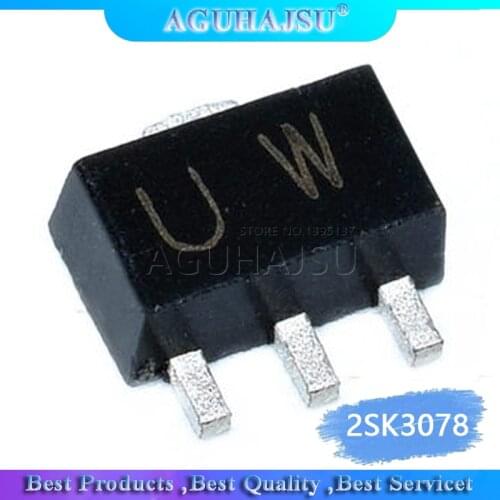 10pcs Brand New Original 2SK3078 Silk Screen UW SOT-89 Patch High Frequency Transistor 2SK3078