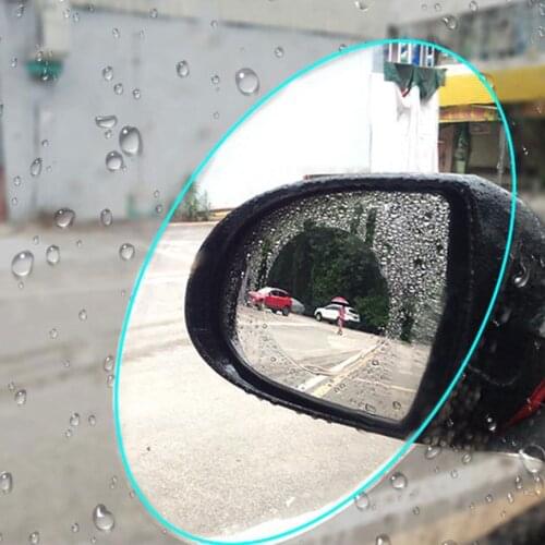 2pcs 98*98mm Car Waterproof Mist Film Rearview Mirror Glass Protective Film Anti Rainproof Films Dropshipping New