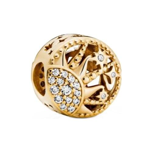 2020 New 925 Sterling Silver Beads Sun Openwork Charms fit Original Pandora Bracelets Women DIY Fashion Jewelry