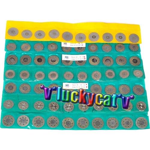 21pcs Dental Diamond Polishing Wheel Saw Disc Rotary Tool 7 types, 3pcs/type