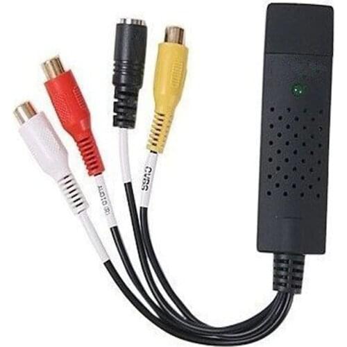 UTVF007 USB 2.0 Video Capture Grabber Card adapter Chipset UTVF 007 TV DVD VHS Audio Capture S-video USB Converter for windows10