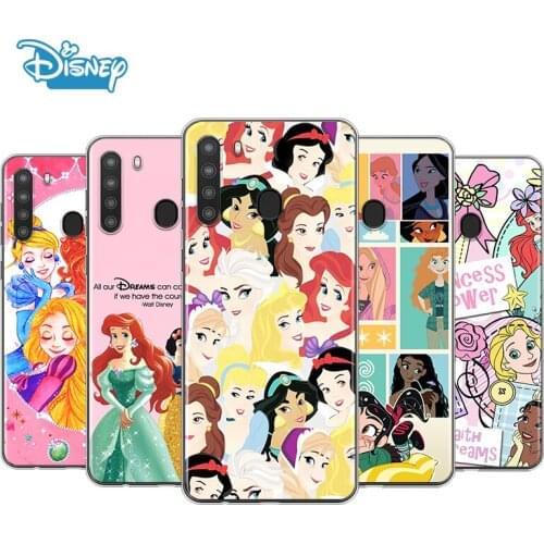 Disney cute princess For Samsung A90 A80 A70 A70S A60 A50 A40S A30 A20 A10S A10E A10 A2 Core Transparent Phone Case