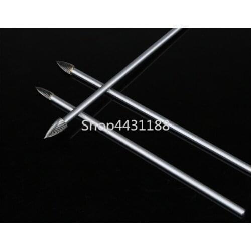 Lengthen100/150mm Alloy Rotary File G-type Tungsten Steel Wood Carving Grinding Head 6/8/10/12mm. 6mm shank
