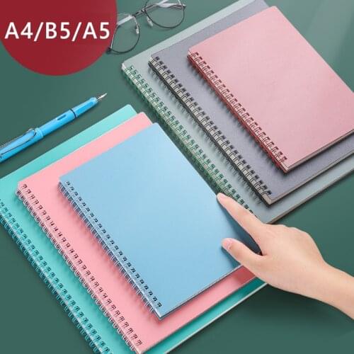 Kawaii Spiral Coil Diary Notebook Agenda Organizer Daily Weekly Planner Grid Notepad Office Stationery School Supplies A5/B5/A4