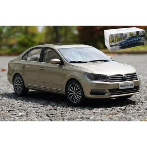 Diecast Toy Car 1: 18 VW Volkswagen original new SANTANA 2017 car model car decoration simulation alloy collection (SMALL GIFT)