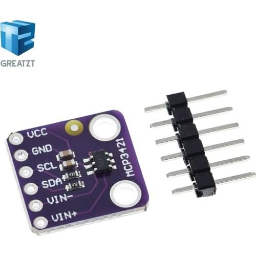 MCP3421 I2C SOT23-6 delta-sigma ADC Evaluation Module Board For PICkit Serial Analyzer Module GY-MCP3421