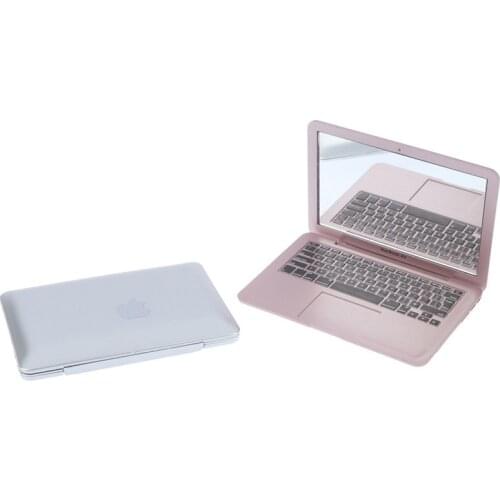 TY442 Mini Vanity Mirror Fashion Makeup Mini Pocket Laptop Mirror Computer Glass Women Girls Creative Home Decoration