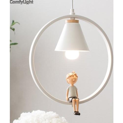 Minimalist modern Nordic LED Pendant lights home indoor loft Art Suspension Bedroom Bedside kid Living Room decor lamps Kitchen