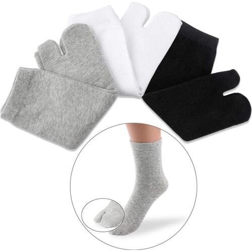 3Pairs Socks Men Women Kimono Flip Flop Sandal Split Toe Tabi Ninja Socks FK88
