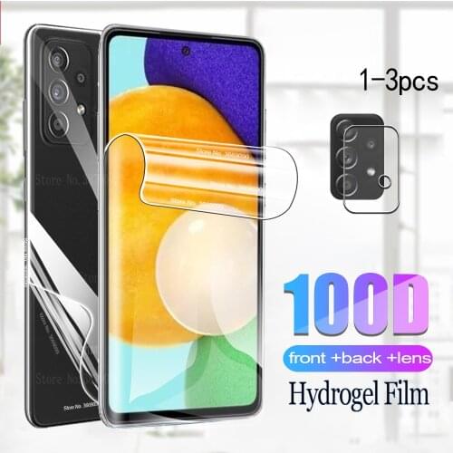Front back hydrogel film for samsung a52 5g screen protector for samsung a 52 52a samsunga52 protective film galaxi a52 glass