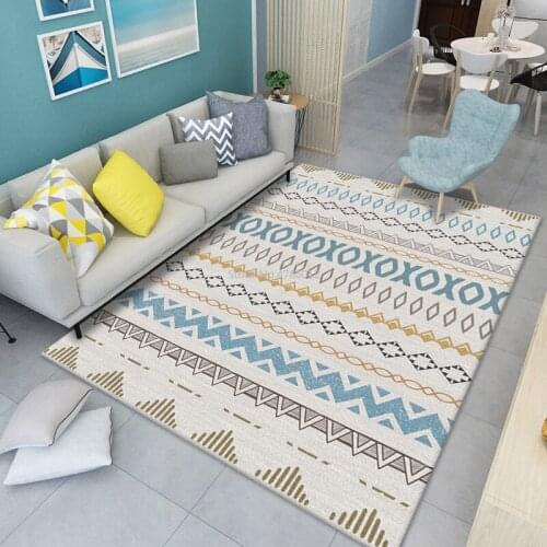 Simple Modern Living Room Coffee Table Bedroom Gold Diamond Velvet Carpet Hallway Study Bedside Customization