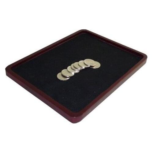 Deluxe Wooden Multiplying Coin Tray - Coin Magic Tricks For Professional Magicians,Gimmick Props Funny Coin Production Magia