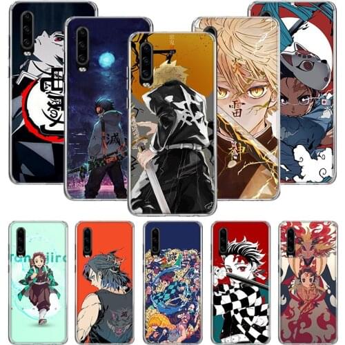 Anime Demon Slayer Kimetsu no Yaiba Case for Huawei P20 P30 P40 P Smart Z + P10 Mate 30 10 20 Lite Pro Silicone Shell Phone Coqu