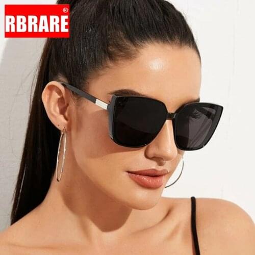 RBRARE Oversized Sunglasses Women Retro Square Sunglasses Women Luxury Brand Designer Sun Glasses Vintage Gafas De Sol Hombre