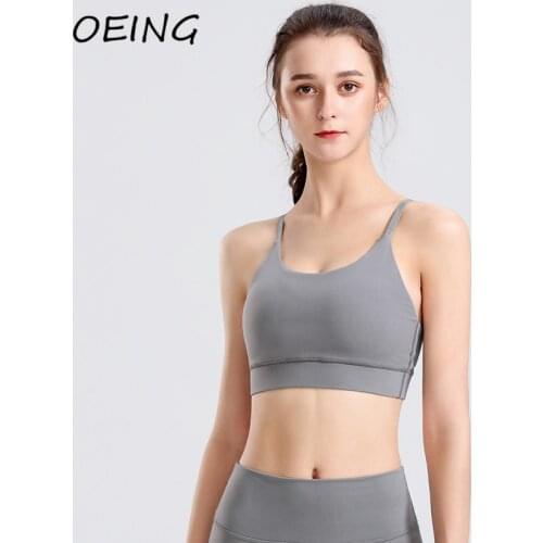 Fitness Dry Fit Yoga Bras Running Workout Clothes Sport Undewear Paded Training